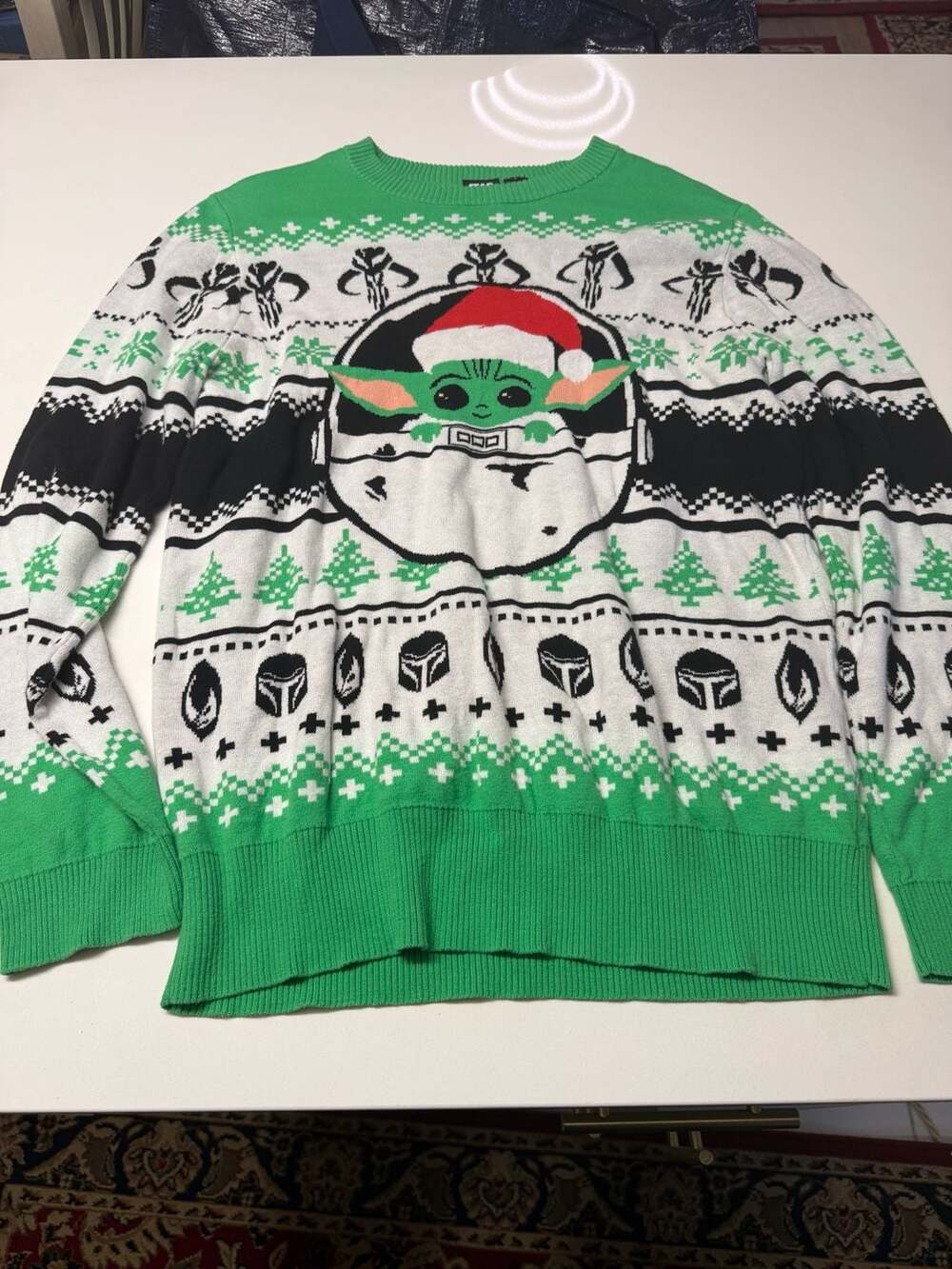Star Wars The Mandalorian Baby Yoda Grogu Ugly Christmas Sweater Large